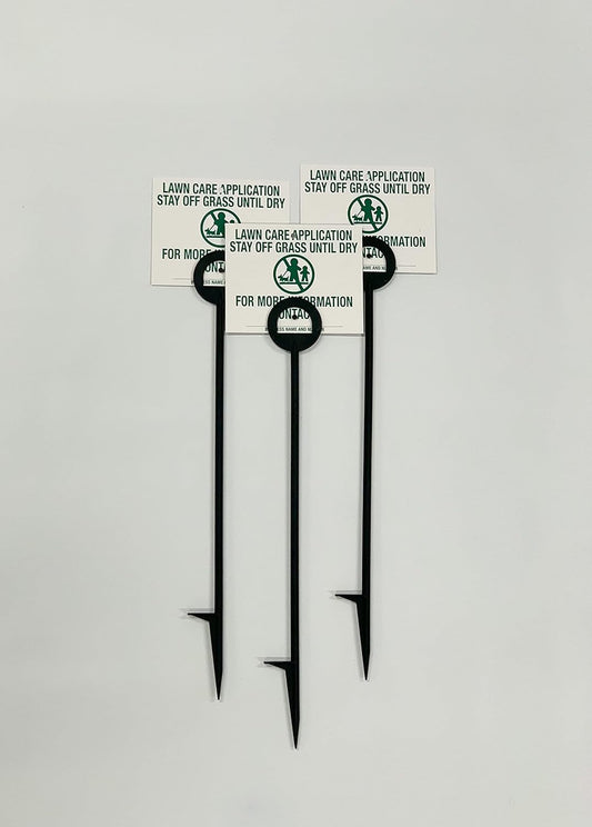 Lawn Treatment Application Stakes & Illinois Signs (Premium Style Stakes / 500 pc. Pack)