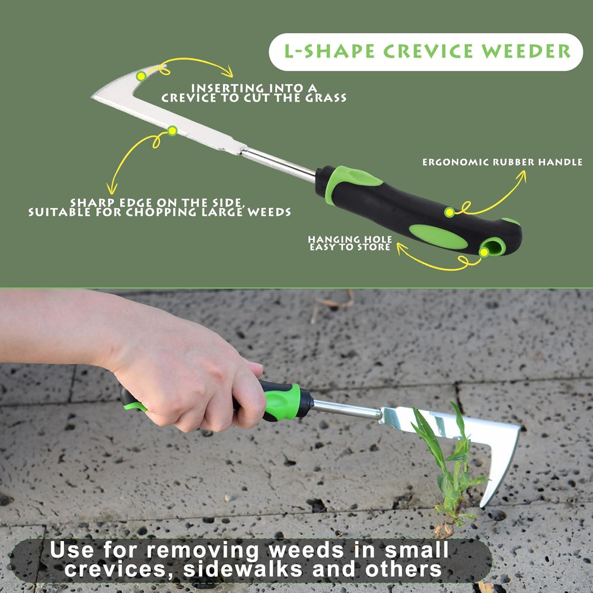 Weed Puller Tool 3pcs, 2025 New Portable Weeder Tool, Weeding Tool with Stainless Steel, Garden