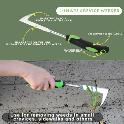 Weed Puller Tool 3pcs, 2025 New Portable Weeder Tool, Weeding Tool with Stainless Steel, Garden
