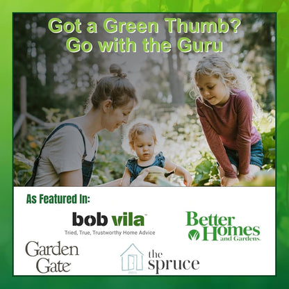 Garden Guru Dandelion Weeder Tool with Ergonomic Handle & Fulcrum - Stainless Steel Weed Puller for