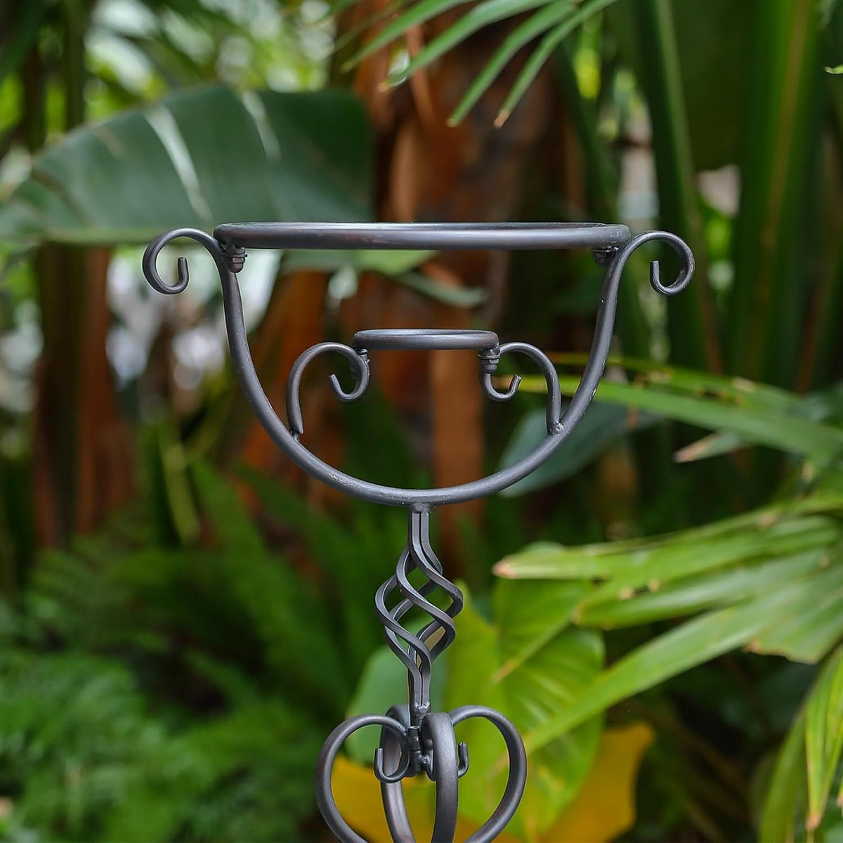26.7" H Gazing Ball Stand, 9”D Metal Gazing Globe Stand for 10 Inches Garden Gazing Globes, Vintage