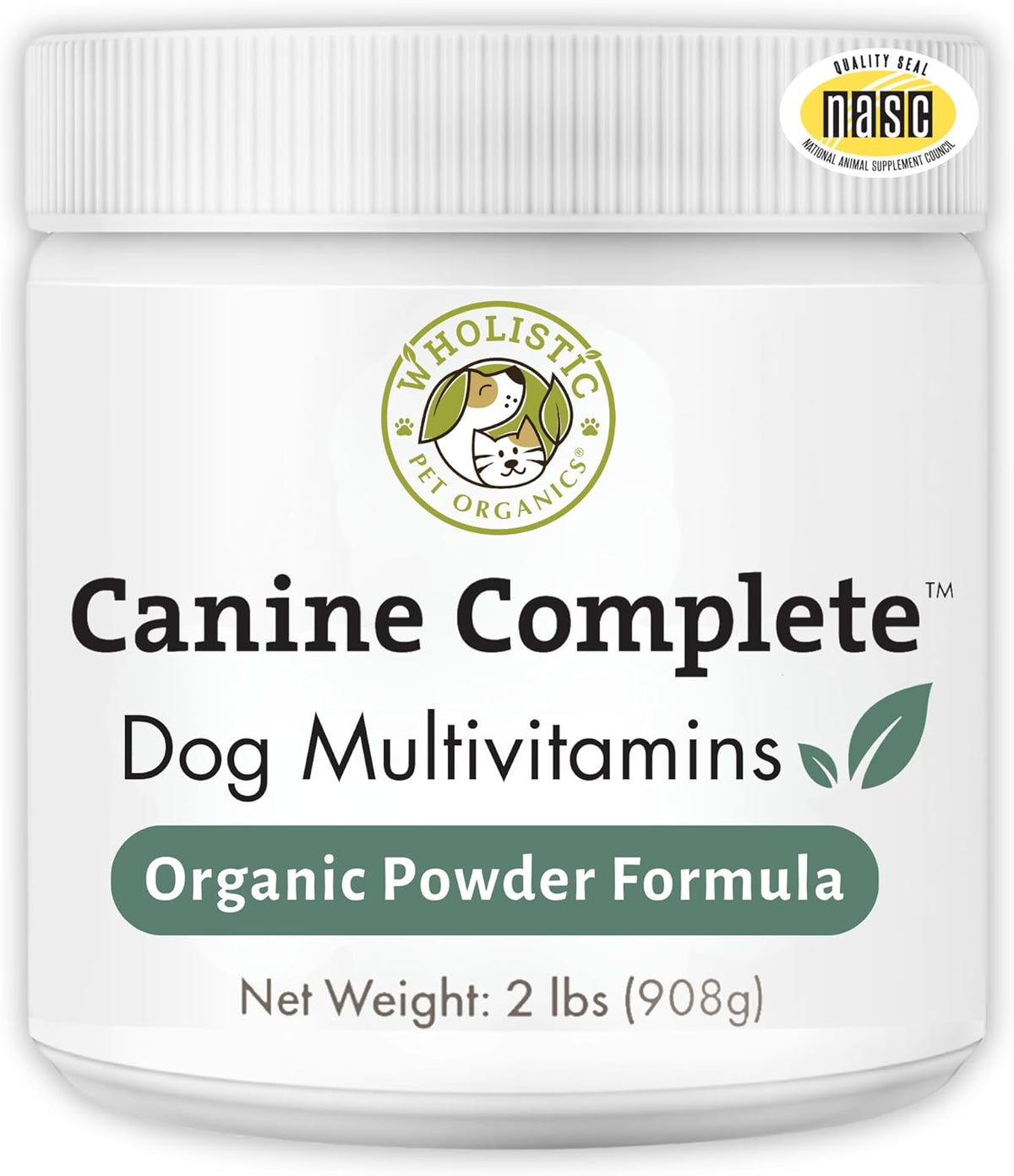 Wholistic Pet Organics Canine Complete - Dog Multivitamin Powder - 2 Lb - Daily Dog Vitamins and