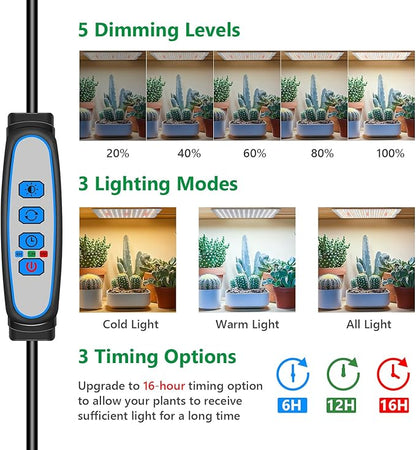 Grow Lights for Seed Starting, 552 LED Full Spectrum Plant Light Panel for Growing Indoor Plants