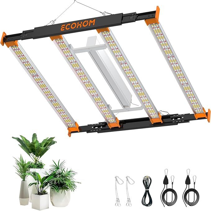 Grow Lights for Indoor Plants, 320W LED Grow Light, 3x3ft Coverage Full Spectrum Daisy Chain