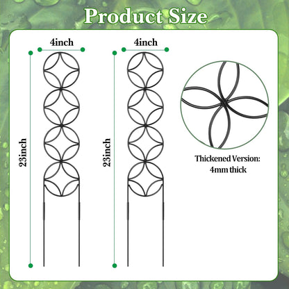 24Inch Outdoor Plant Trellis for Climbing Plants,Metal Garden Trellis for Potted Plants,Plant
