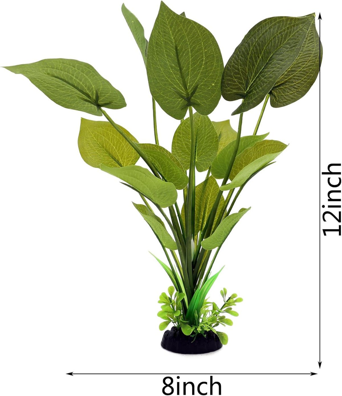 ALEGI Silk Aquarium Plants, 12 Inch Artificial Silk Plants Decorations for Fish Tank,Aquarium Décor