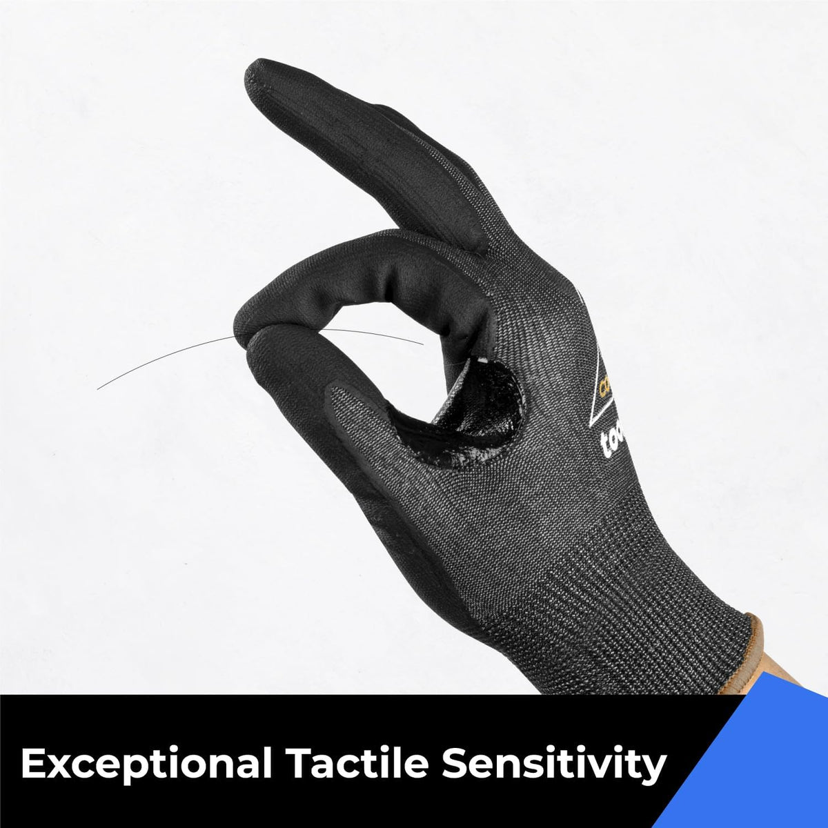 toolant ANSI A4 Cut Resistant Work Gloves without Steel and Fiberglass, Ultra Light & Thin, for
