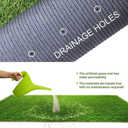 Petgrow Synthetic Artificial Grass Turf Lawn 5ft x 45ft, 1.38" Outdoor/Indoor Fake Grass Rug