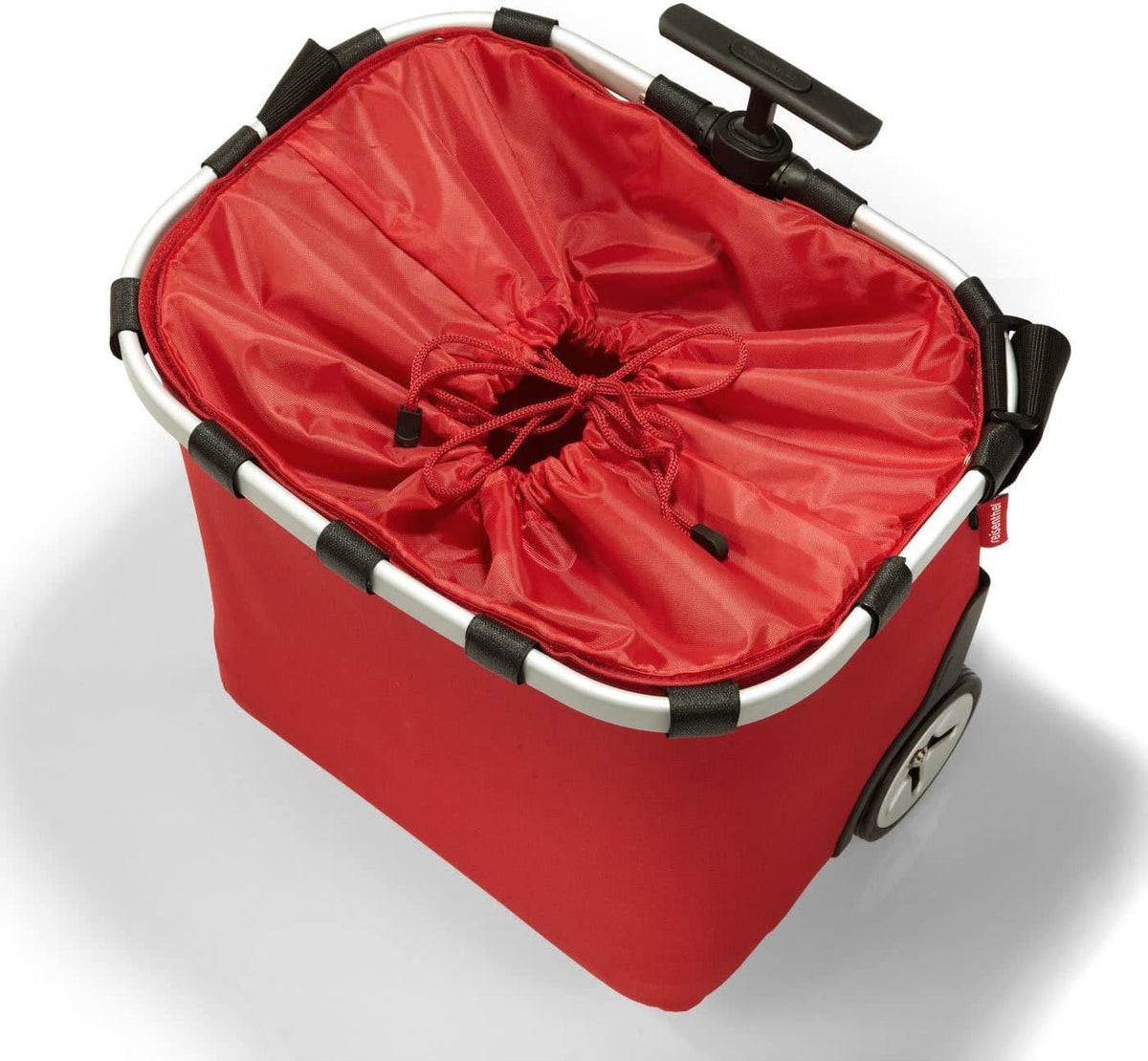 reisenthel carrycruiser red – Portable Shopping Trolley with Sturdy Aluminum Frame, Shoulder Strap