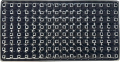 128 Cell Seedling Plastic Nursery Trays, 10 Pack, Thick Durable Germination Plug Trays, 1280 Cells