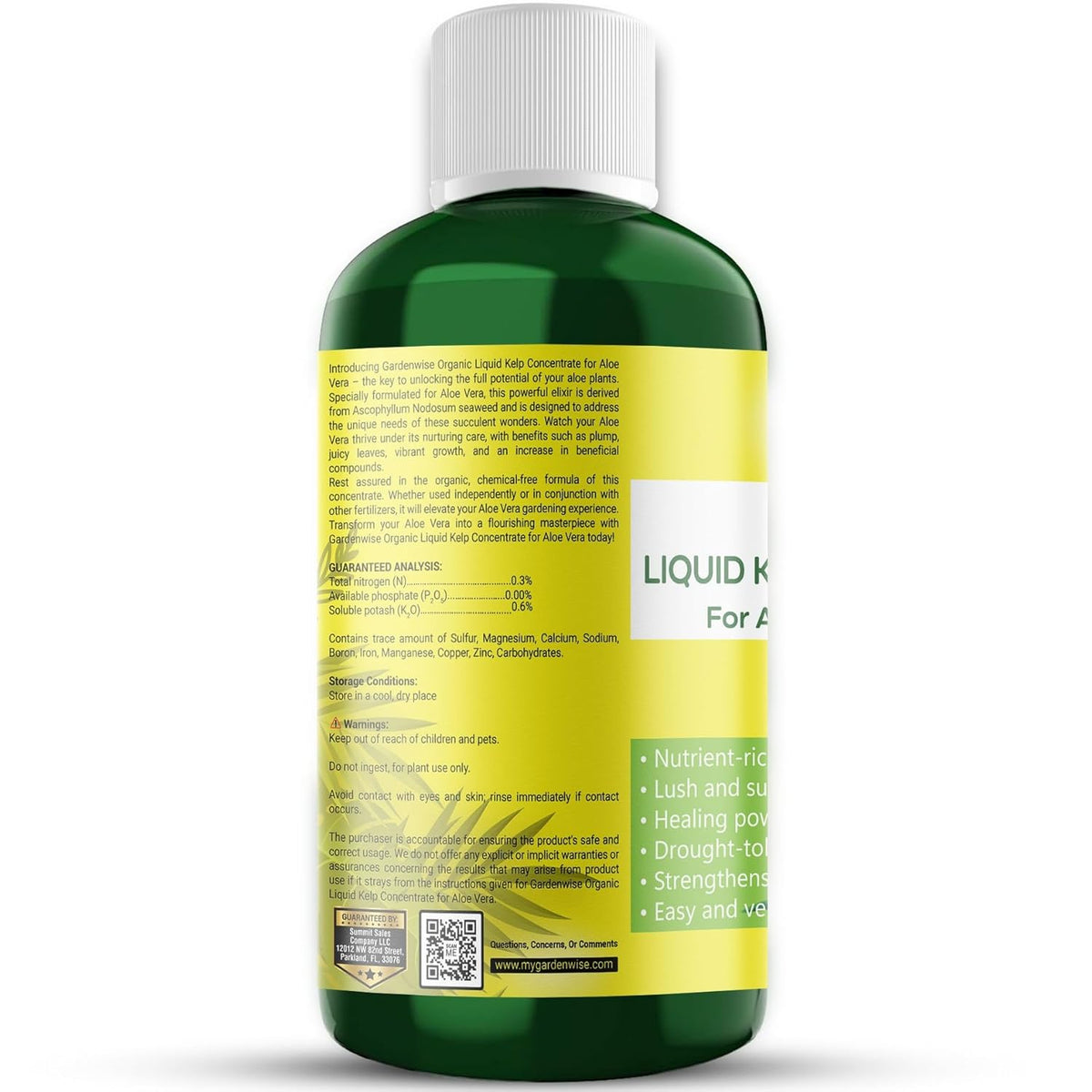 Organic Premium Kelp Seaweed Fertilizer - Liquid Hydroponics Fertilizer - Liquid Plant Food