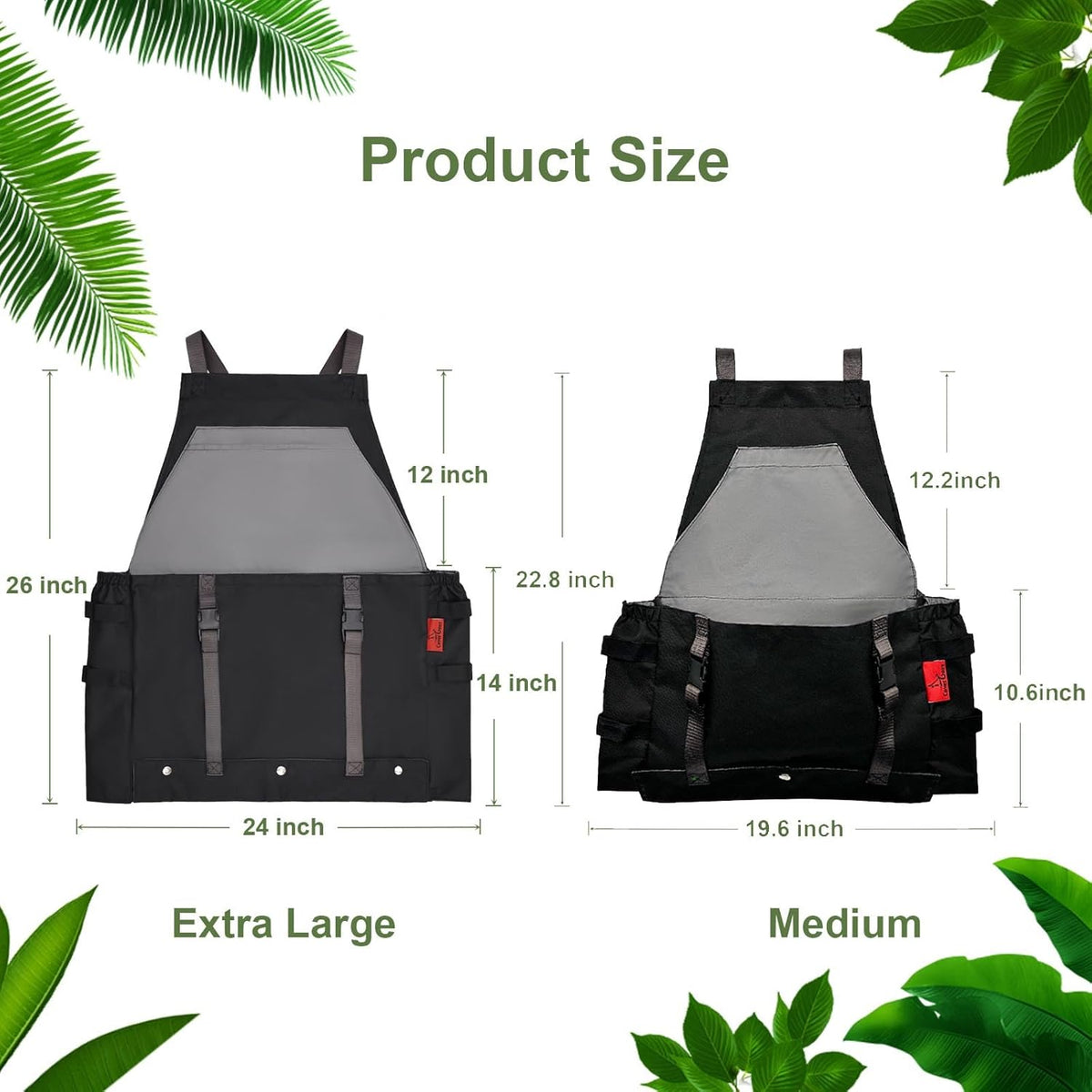 Extra Size Gardening Apron Waterproof Cross Back Apron Women, 600D Polyester Heavy Duty Men Apron