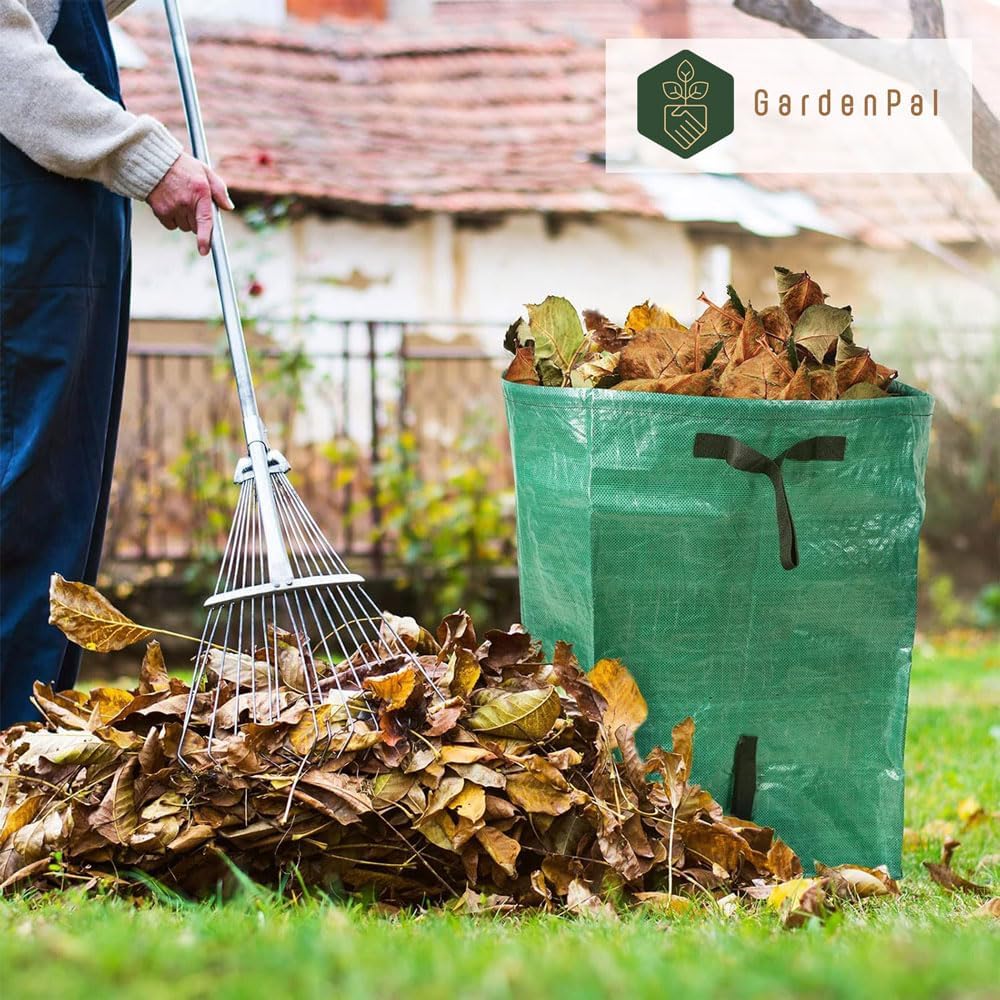 Gardenpal 2-pack Yard Waste Bags for Collecting Leaves, PE Gardening Bags, Lawn and Leaf Bags
