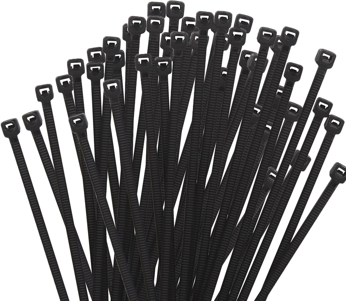 6 Inch Black Zip Tie 1000 PCS, 18 Lbs - Small to Medium Zip Tie, Nylon PA66 UV Resistant Cable Tie