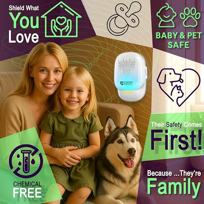 T-26, Ultrasonic Pest Repeller Wall Plug-in Most Effective Than Repellents - Get Rid of - Rodents