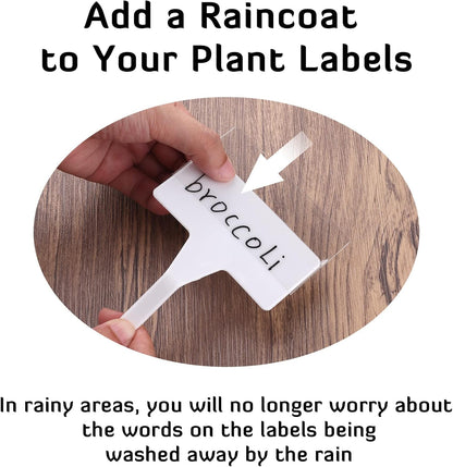 28 Pack Outdoor Plant Label, Large Waterproof Plastic Plant T-Type Tags, Durable Nursery Garden