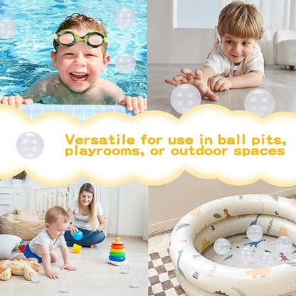 TRENDPLAY Plastic Balls for Ball Pits - Hollow Balls- Safe and Exciting Playtime - Perfect for Baby