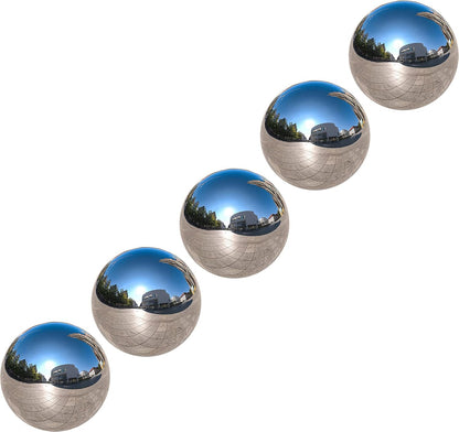 Nerien Gazing Ball, 2 Inch Stainless Steel Garden Mirror Globe, Polished Ornament Sphere, Hollow