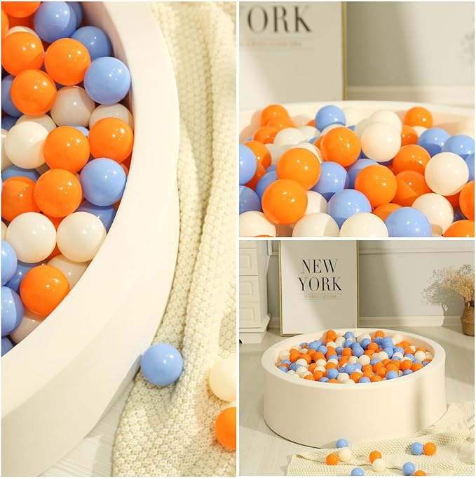 TRENDPLAY Plastic Balls for Ball Pits - Hollow Balls- Safe and Exciting Playtime - Perfect for Baby