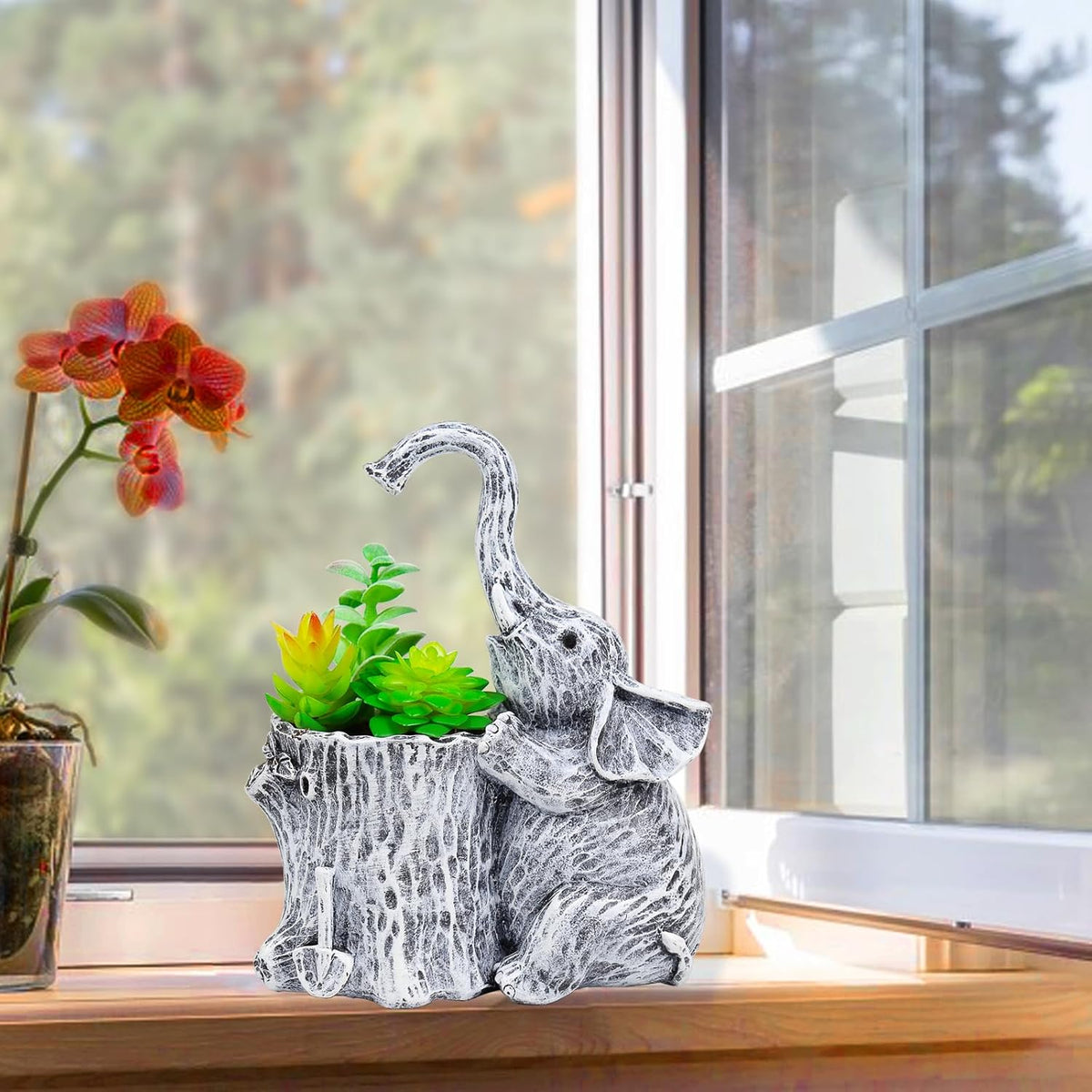 Elephant Gifts for Women Succulent Pots Indoor Planters for Plant Lovers Cute Outdoor Plant Pots
