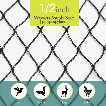 Bird Netting for Garden, Fetanten 26 x 50 FT Netting for Garden Protection Vegetables Fruit Trees