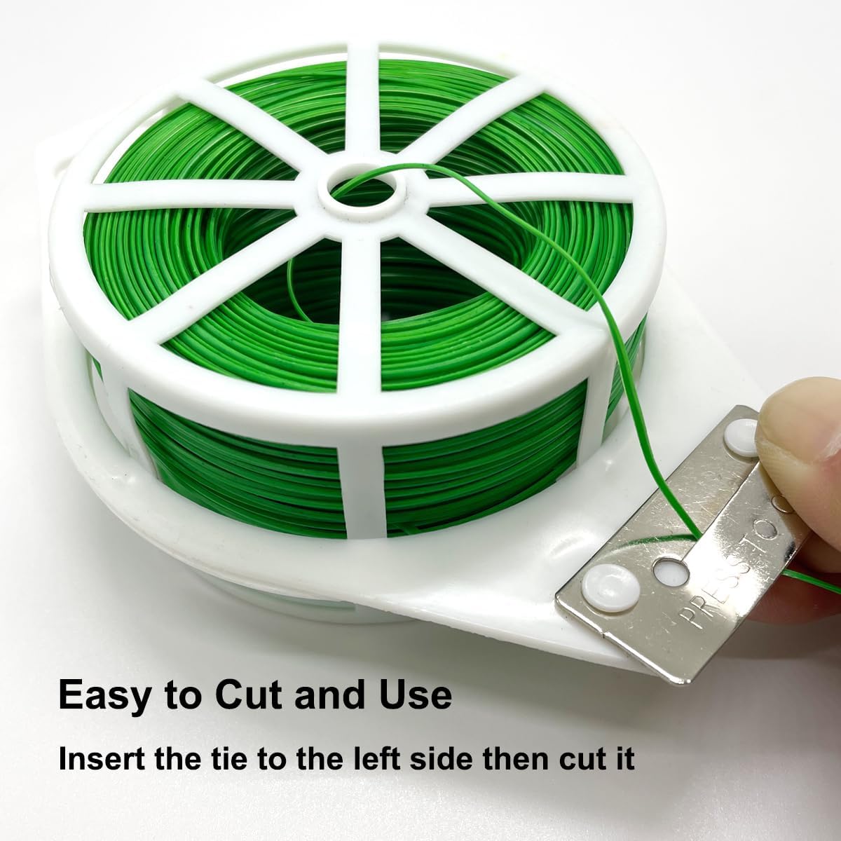 656ft (200m) Twist Ties, Garden Plant Ties with Cutter, Reusable Multifunctional Plant Ties, Fixing
