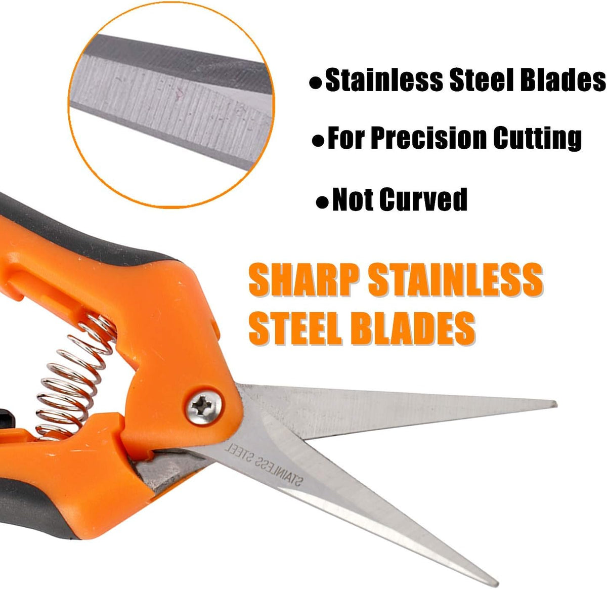 YaeCCC 12-Pack 6.5 Inch Gardening Hand Pruner Pruning Shear with Stainless Steel Blades