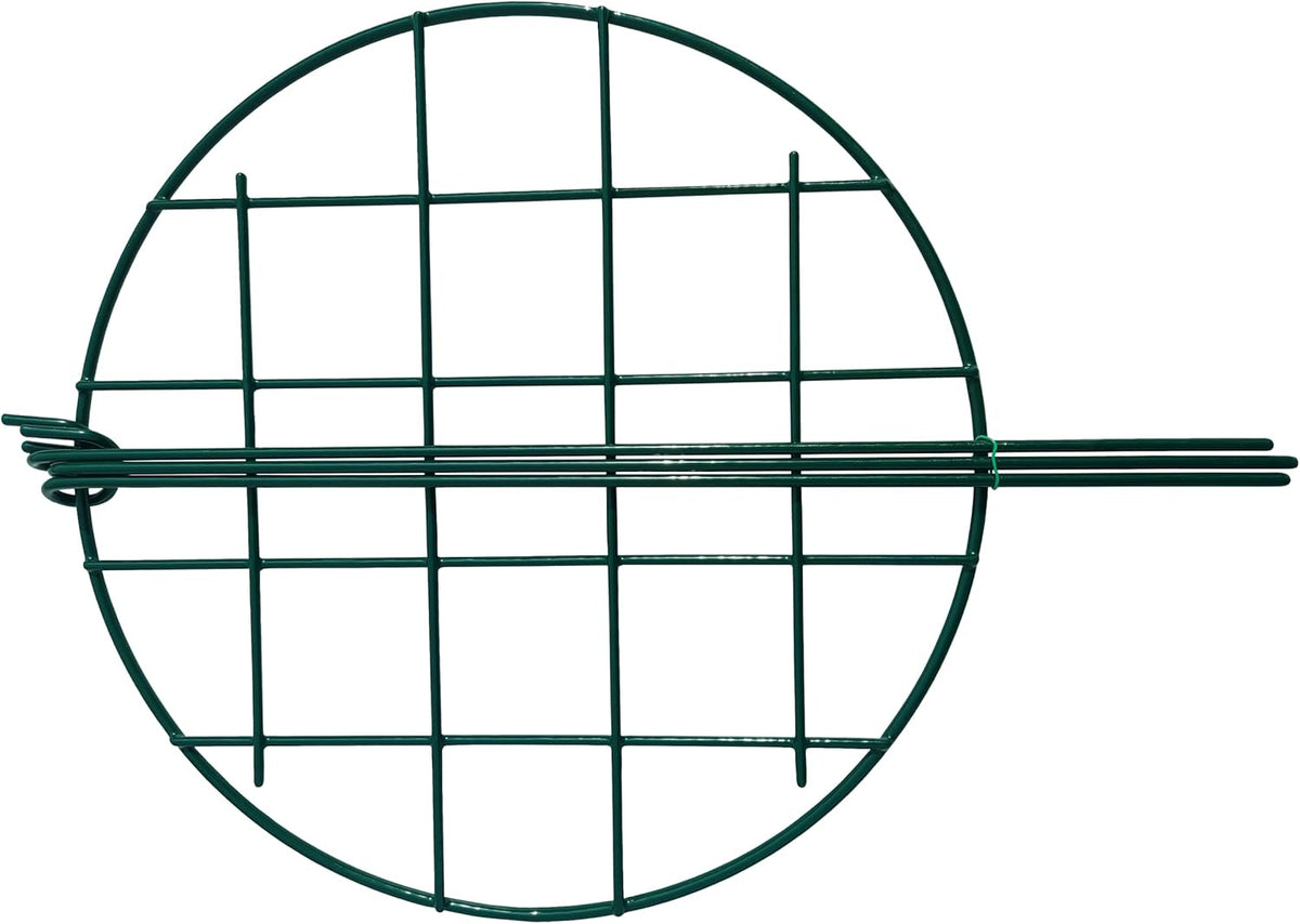 12 x 16 inch Poeny Cage Grow Through Grid Plant Brace Flower Support Rings, Pack of 5 Round Metal