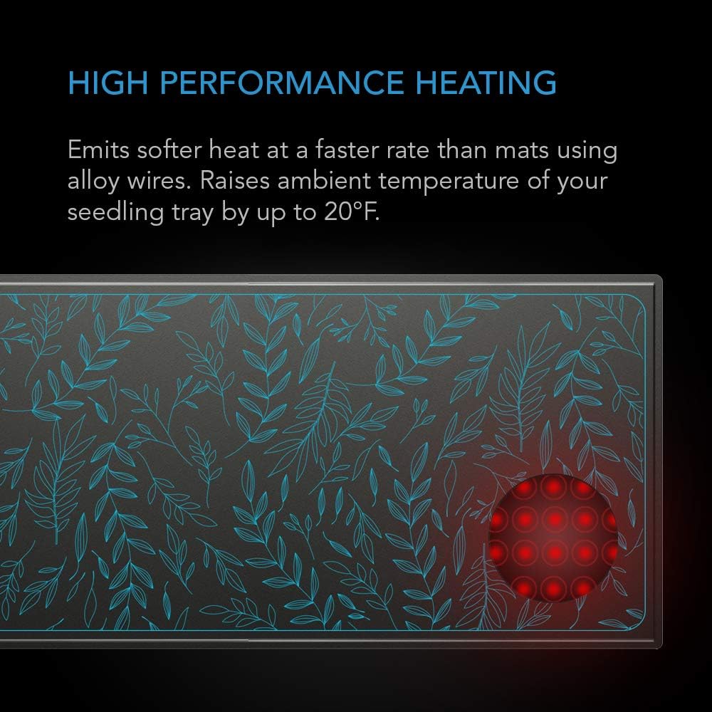 AC Infinity SUNCORE A7, Waterproof Seedling Heat Mat 48" x 20.75" MET & UL-Certified Heating Pad