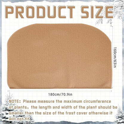 4 Pcs Winter Plant Covers Freeze Protection Reusable Plant Protector Bag with Drawstring Warm