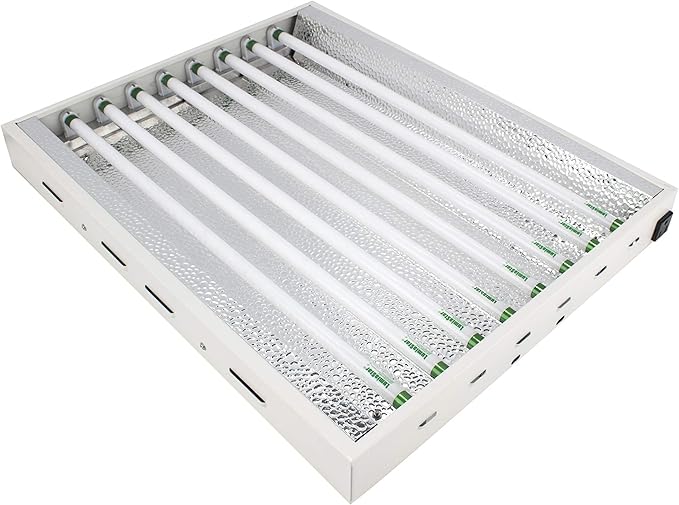 2Ft X 18In 8Lamps 200W to T5 Fluorescent Grow Lights with 6500K Sun Light Grow Lamps and 20000