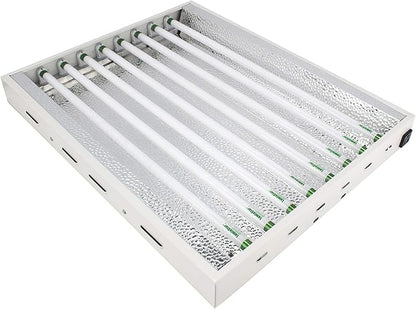 2Ft X 18In 8Lamps 200W to T5 Fluorescent Grow Lights with 6500K Sun Light Grow Lamps and 20000