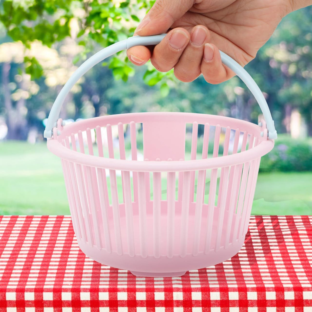 4pcs Portable Fruit Picking Baskets Ergonomic Handle Containers for Collecting Berries Cherries and