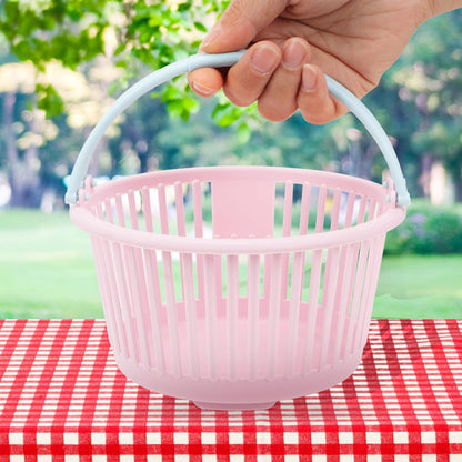 4pcs Portable Fruit Picking Baskets Ergonomic Handle Containers for Collecting Berries Cherries and