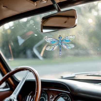 Dragonfly Acrylic Suncatcher Stained Glass Effect Boho Window Car Hanging Christmas Ornament Indoor
