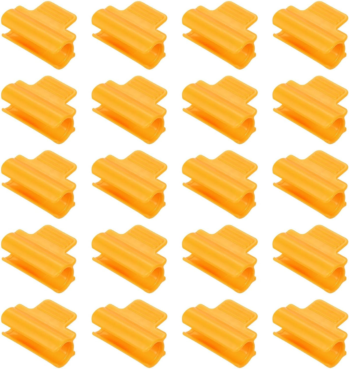 uxcell Greenhouse Clamps for 5/8inch PVC Pipe, 20pcs Greenhouse Film Clamps Shading Net Rod Clip