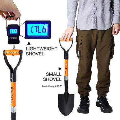 Kids Shovel, Small Shovels for Digging, Overall Length 28 Inches, Mini D Handle Shovel,Gardening