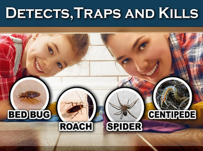 MaxGuard Bed Bug Traps (24 Traps) Non-Toxic Bed Bug Detection Traps. Detects, Traps, and Kills Bed