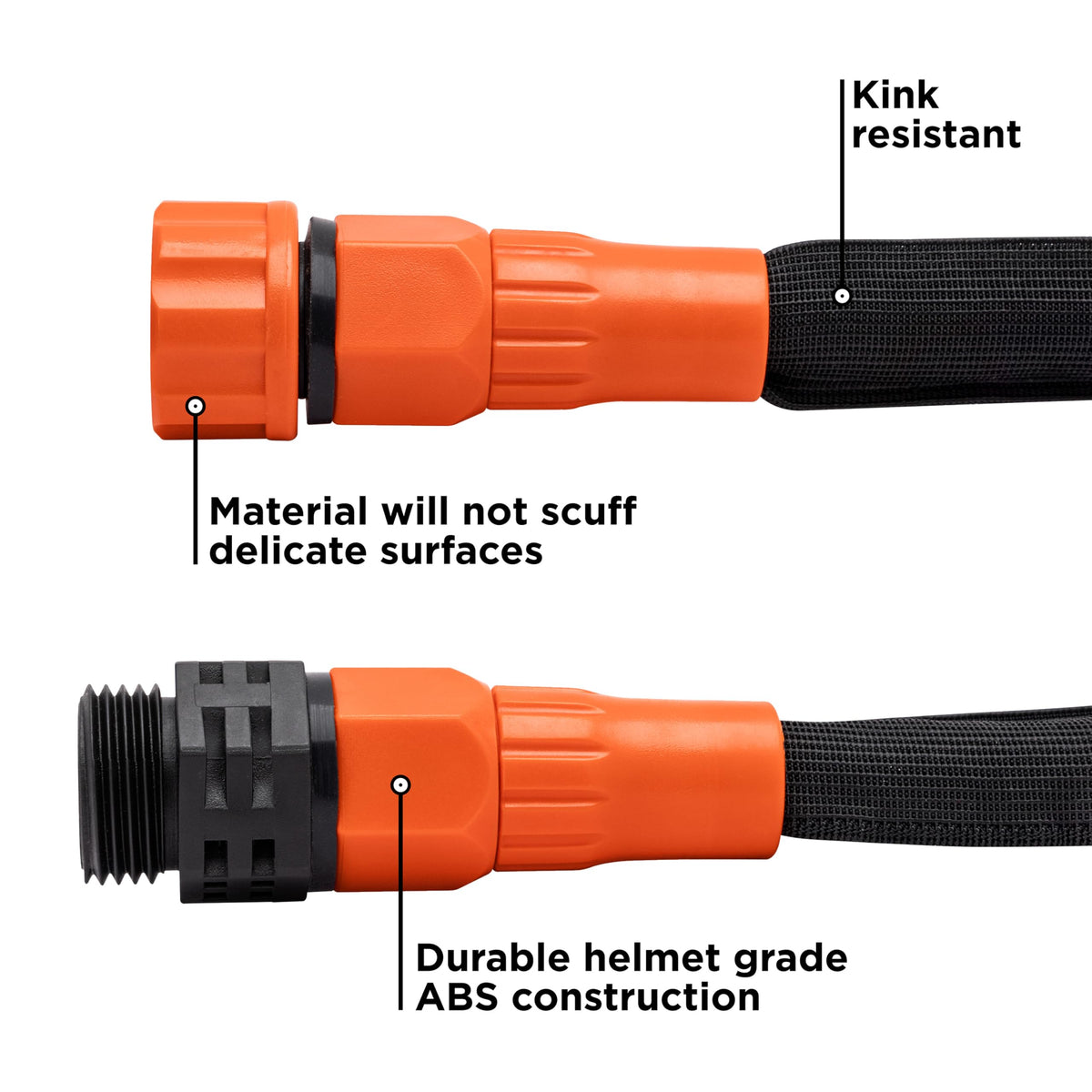 Black + Decker® 25 ft x 5/8 in, Expanding Garden Hose – Lightweight, Kink-Resistant, Quick Repair