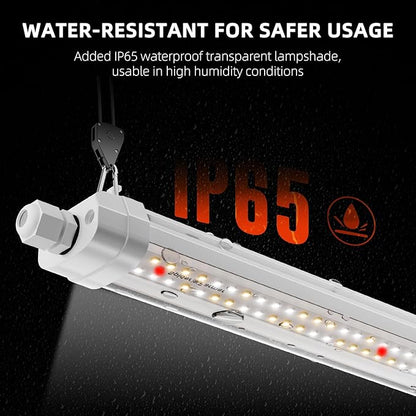 Spider Farmer Glow80 LED Grow Lights, 3.6ft Sunlike Full Spectrum Waterproof Plant Growing Lamp