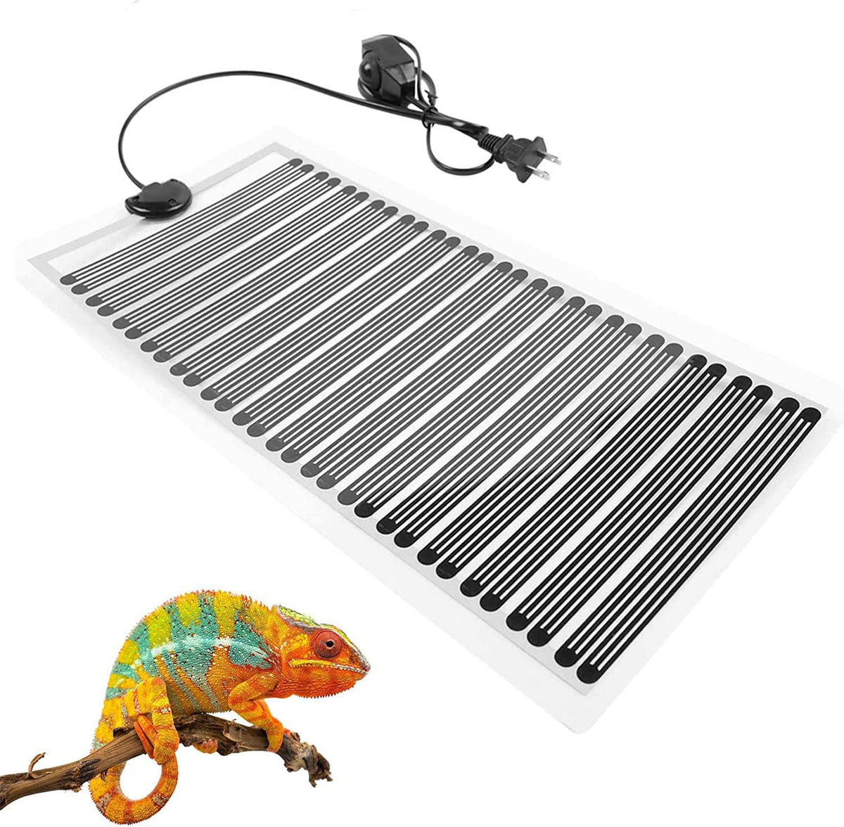 KABASI Reptile Heat Mats, 2nd-Gen 25W 16.5x8.7 inch Non-Adhesive Reptile Heating Pad with
