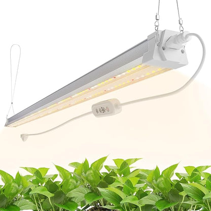 FREELICHT 1 Pack 4FT LED Grow Light with Timer, 40W (250W Equivalent), Full Spectrum Grow Lights