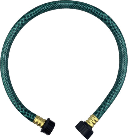 PVC Garden Hose 1/2 Inch, Flexible Water Hose with Male and Female Fittings, No Leaking, Heavy