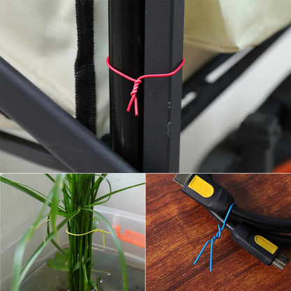 Tangyinrd 200 Pcs 6 inch Garden Twist Tie, Round Plastic Twist Ties for Plants, Vines and Wrapping