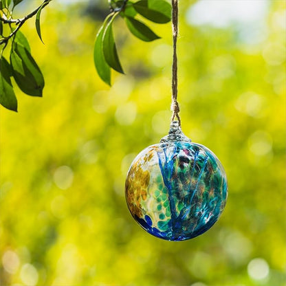 4” Tree of Life Witch Balls, Gazing Balls Hanging Friendship Balls, Hand-Blown Glass Christmas