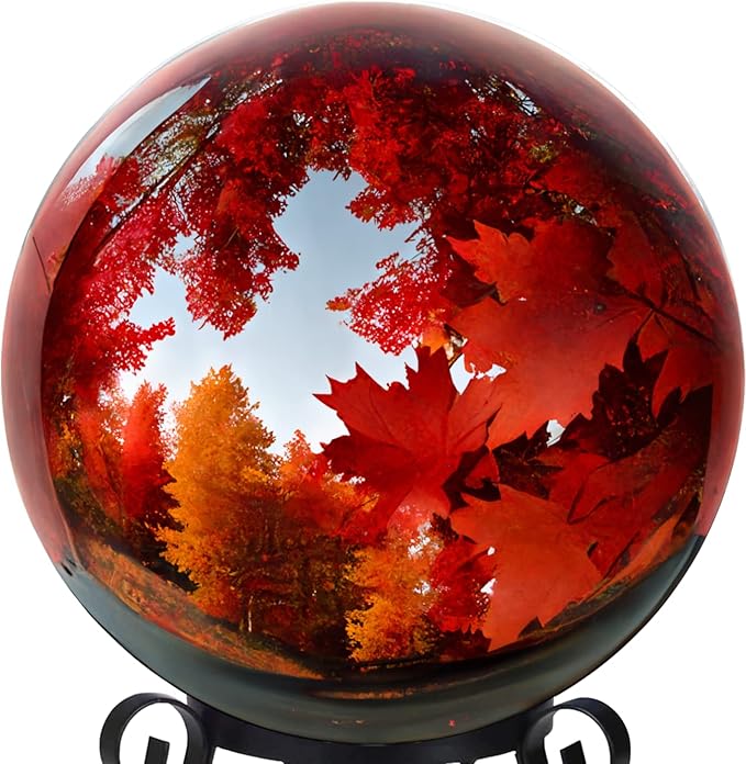 12 Inch Stainless Steel Gazing Globe,v2croft Hollow Ball Mirrored Surface Polished Shiny
