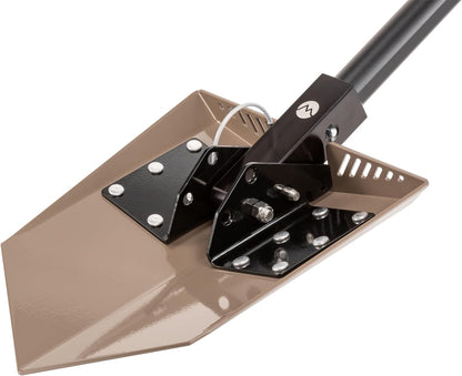 DMOS Delta Shovel - Collapsible Heavy-Duty Steel Folding Shovel for Camping, Overlanding, Survival