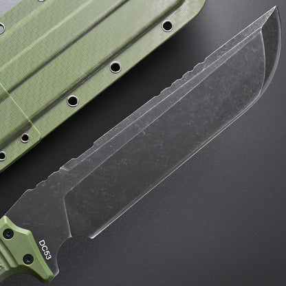 GTK32 Fixed Blade Knife DC53 Steel Blade Full Tang Nylon Fiberglass Handle Heavy Duty Knifes for