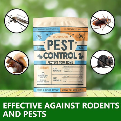 Pest Control Pouches, Rodent Repellent, Mouse Repellents, Peppermint Oil Mice Repellent, Rat