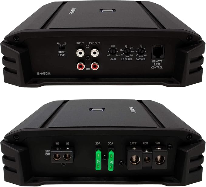 Alpine R2-SB10V-BNDL 10" Type-R Halo Loaded Enclosure with S-A60M 600 Watt Mono Amplifier and
